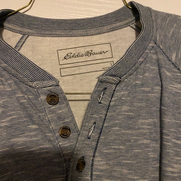 Eddie Bauer Henley shirt. Great condition, never worn. True to size. - Picture 2 of 4